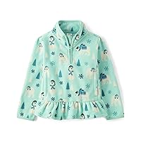 Gymboree Girls' and Toddler Long Sleeve Cozy Microfleece Halk Zip Jacket