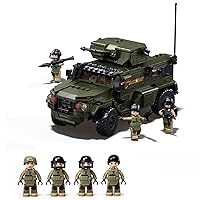 Military Army Car Building Blocks Toy Set, 2 In1 T-80BVMS Main Battle Tank Model with 2 Trooper Minifigures, Birthday Holiday Gift for aldult, Kids, Boys and Teens Age 6-14, (798 Pieces)