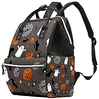 Halloween Ghosts Pumpkin Spiderweb Diaper Bag Travel Mom Bags Nappy Backpack Large Capacity for Baby Care