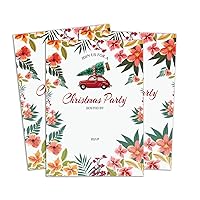 Multicolor Christmas Invitation Card 28 Pcs Fill or Write In Blank Invites Printable Party Supplies