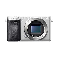 Sony Alpha a6300 Mirrorless Camera Interchangeable Lens Digital Camera with APS-C, Auto Focus & 4K Video - ILCE 6300/S Body with 3” LCD Screen - E Mount Compatible - Silver (Includes Body Only)
