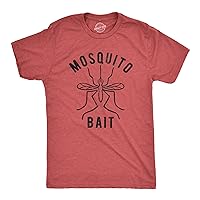 Mens Mosquito Bait Tshirt Funny Camping Campfire Outdoors Bug Bite Graphic Novelty Tee