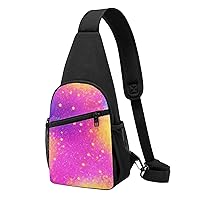 Colorful Starlight Print Sling Bags For Man And Women Crossbody Chest Bag Shoulder Bag For Casual Sport Daypack