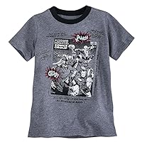 Marvel Comics Group Ringer T-Shirt for Kids Blue