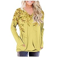 Oversize Womens T Shirts Shirts for Women T Shirts Shirt Button Down Shirt Women Womens Plus Size Tops Womens Blouses and Tops Dressy Plaid Shirts for Women Yellow L