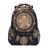 ALAZA Indian Dreamcatcher Backpack for Women Men,Travel Casual Daypack College Bookbag Laptop Bag Work Business Shoulder Bag Fit for 14 Inch Laptop