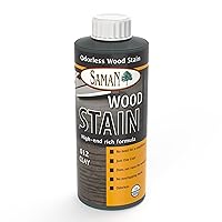 Interior Water Based Wood Stain - Natural Stain for Furniture, Moldings, Wood Paneling, Cabinets (Clay TEW-012-12, 12 oz)