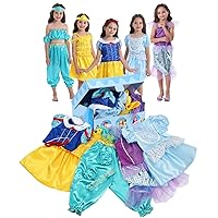 Girls Dress up Trunk Princess Costume Dress Pretend Play Set for Girls Toddlers