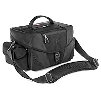 Tamrac Stratus 8 Camera Bag for Photographers, Camera Case for Photography Accessories, Shoulder Bag for DSLR and Mirrorless Cameras, Crossbody Camera Bag with Tripod Holder Strap - Black