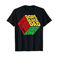 Dope Black Dad History Month Proud African American Heritage T-Shirt