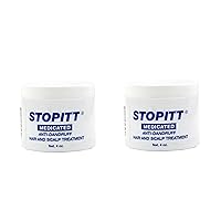 Set of 2 Stopitt 4 oz. Medicated Anti ? Dandruff Hair and Scalp Treatment bundled by Maven Gifts