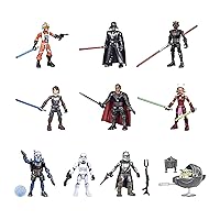 STAR WARS Mission Fleet 2.5-Inch-Scale Action Figure 10-Pack, 19 Accessories, with Darth Vader, Luke Skywalker and Grogu, Ages 4 and Up (Amazon Exclusive)
