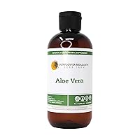 Aloe Vera Liquid Herbal Supplement - 8oz- Alcohol-Free, Non-GMO, Made with Organic Ingredients