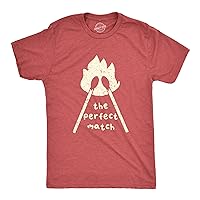 Mens The Perfect Match T Shirt Funny Valentines Day T Shirts for Men