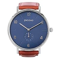 PICONO Classic Metal Series - Multi Dial Water Resistant Analog Quartz Watch - No. CE-9003 Blue