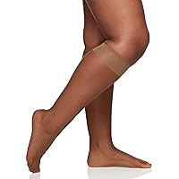 Berkshire Womens 3-pair-pack Queen Size Ultra Sheer Knee Highs With Sandalfoot Toe