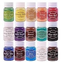 Eye Candy Mica Powder - Pigment Powder 15-Pack Set R - Colorant  for Epoxy - Resin - Woodworking - Soap Molds - Candle Making - Slime - Bath  Bombs - Nail Polish - Cosmetic Grade - Non-Toxic