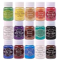  Eye Candy Mica Powder - Pigment Powder 15-Pack Set R - Colorant  for Epoxy - Resin - Woodworking - Soap Molds - Candle Making - Slime - Bath  Bombs - Nail Polish - Cosmetic Grade - Non-Toxic