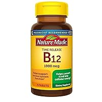 Vitamin B12 1000 mcg, Dietary Supplement for Energy Metabolism Support, Time Release, 75 Tabletss,..