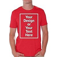 Custom Shirt Men Personalized Add Your Image T-Shirt Add Your Text Photo Front/Back Print