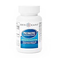 Gericare Probiotic Saccharomyces Boulardii 250 mg Capsules, Supports Healthy Intestinal Flora Balance, 50 Count (Pack of 1)