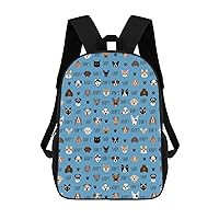 Adopt Don't Shop Dog Cat Durable Adjustable Backpack Casual Travel Hiking Laptop Bag Gift for Men & Women
