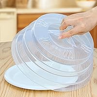 Microwave Splatter Cover for Food 11.8 inch,All Silicone Microwave Cover,Collapsible Microwave Food Cover BPA Free (clear)
