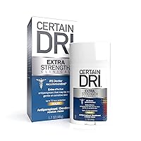 Certain Dri Extra Strength Clinical Antiperspirant Solid Deodorant, Hyperhidrosis Treatment for Men & Women, Powder Fresh, 1.7oz, 1 Pack