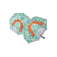 Floss & Rock 43P6409 Dinosaur Color Changing 3D Kids Umbrella, 22.05-inch Height
