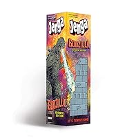 Jenga: Godzilla Extreme Edition | Based on Classic Monster Movie Franchise Godzilla | Collectible Jenga Game | Unique Gameplay Featuring Movable Godzilla Piece