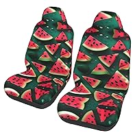 Dream Watermelon Car seat Covers Front seat Protectors Washable and Breathable Cloth car Seats Suitable for Most Cars