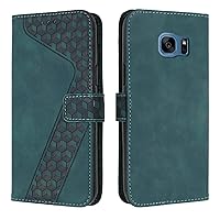 Protective Phone Cover Case Wallet Case for Samsung Galaxy S7 Edge, Vintage PU Leather Phone Case Magnetic Flip Folio Leather Case Credit Card Holder Kickstand Shockproof Case Compatible with Galaxy S