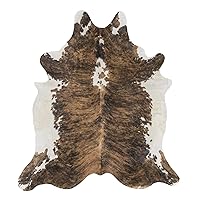 rodeo Extra Large Exotic Brindle Brazilian Cowhide Rug 7x8 ft