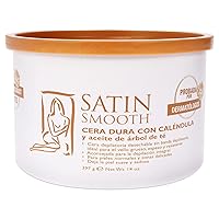 Satin Smooth Calendula Gold® Hard Hair Removal Wax with Tea Tree Oil 14oz