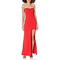 Speechless Women's Strapless Side Slit Dress