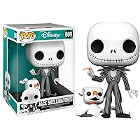 Funko Pop! Disney: The Nightmare Before Christmas - 10 Inch Jack Skellington with Zero