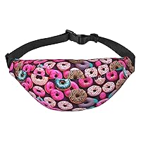Donut Adjustable Belt Hip Bum Bag Fashion Water Resistant Hiking Waist Bag for Traveling Casual Running Hiking Cycling