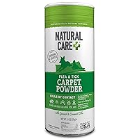Flea and Tick Carpet Powder - Flea Treatment for Rugs, Carpet, or Pet Bedding - 8.1 Ounce Canister