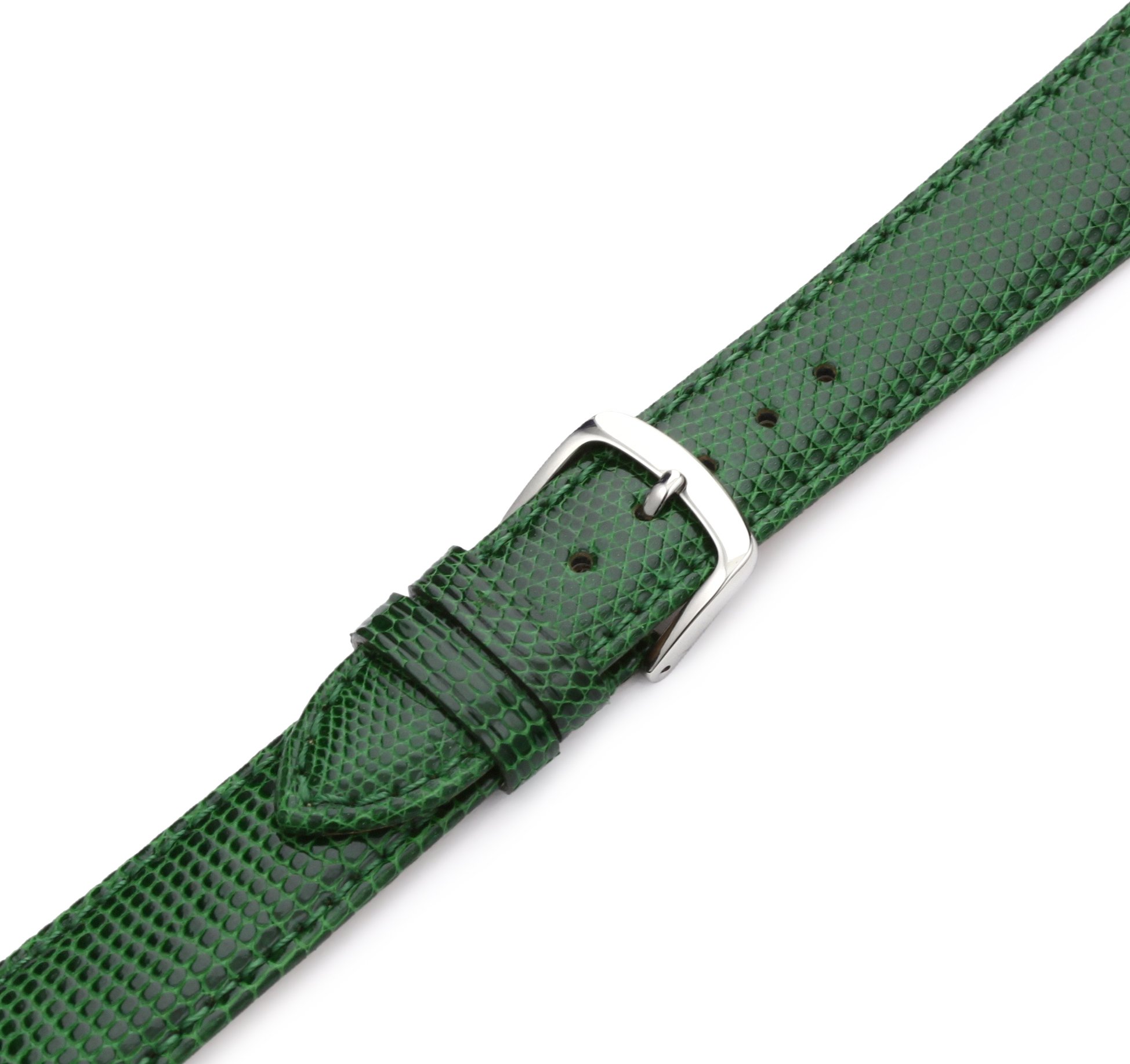 Hadley-Roma Women's LSL715RA 150 15-mm Black Genuine Java Lizard Watch Strap