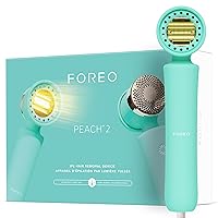 FOREO PEACH 2 IPL Hair Removal Device - Easy Permanent Hair Removal - Laser Hair Removal For Body & Face - Fast - Painless Hair Removal - Skin Cooling & Silicone Shield - Customizable - App-connected
