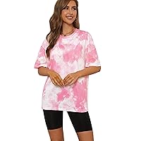 SPORLIKE Women’s Short Sleeves Shirts Tie Dye Loose Casual Tee T-Shirt