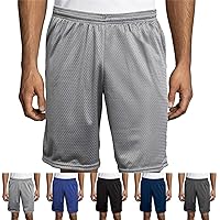 Mens Mesh Shorts with Pockets Athletic Elastic Waistband Quick Dry Activewear for Men Workout Summer Running Shorts