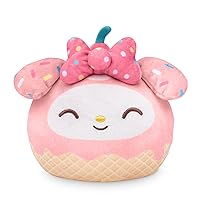 TeeTurtle Plushiverse - 4in Reversible Plushie - Sanrio - Cute Kawaii Ice Cream My Melody - Soft Stuffed Animal