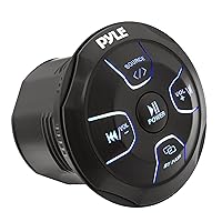 Amplified Wireless BT Audio Controller - 300 Watt Waterproof Rated Marine Receiver Remote Control for Car, Truck, Boat, 4x4, PowerSport Vehicles, Full Range Stereo Sound Reproduction -PLMRBT20