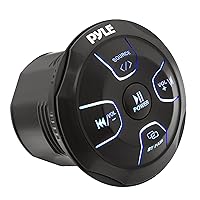 Pyle Amplified Wireless BT Audio Controller - 300 Watt Waterproof Rated Marine Receiver Remote Control for Car, Truck, Boat, 4x4, PowerSport Vehicles, Full Range Stereo Sound Reproduction -PLMRBT20