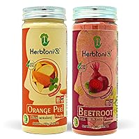 100% Natural Beetroot Powder and Orange Peel Powder for Face Pack and Hair Pack (300g)