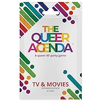 The Queer Agenda: TV & Movies Expansion Pack - Fitz Games, 40 Cards, A Queer AF Party Game, LGBTQ+, Gay Card Game, Give The Funniest Answer to The Question, 4-10 Players, Adults Ages 18+