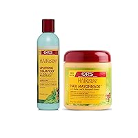 ORS HAIRestore Uplifting Shampoo with Nettle Leaf and Horsetail Extract HAIRestore Hair Mayonnaise with Nettle Leaf and Horsetail Extract - Bundle