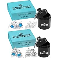 Eargasm Ear Bliss Duo High Fidelity & Smaller Ears Earplugs for Concerts, Musicians, Motorcycles, Noise Sensitivity Disorders, and More!