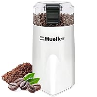 Austria HyperGrind Precision Electric Spice/Coffee Grinder Mill with Large Grinding Capacity and HD Motor also for Spices, Herbs, Nuts, Grains, White